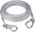 Dog leash cable - 5mm * 3m - stainless steel - silver - dog chains - with double fastening stainless steel buckle - camping accessories - dog game ground stake - heavy-duty dog chain - exhaust leash for animals