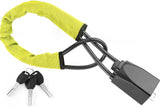 Steering Wheel Lock - Belt Lock - with 3 Keys - Yellow - Universal - Steering Wheel Anti-Theft Device - for Car Security - for Most Vehicles, Trucks, SUVs, Vans