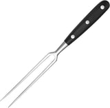Waffle Fork - Meat Fork - Stainless Steel - With Handle - Serving Fork - Carving Fork - Waffle Iron Accessory - Cookware - Kitchen Utensils - For Grill Kitchen Turkey Roast Dinner - 30 cm - Black