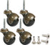 Set of 4 Furniture castors - transport castors - 50mm - Swivel castor - 30kg Load capacity - Height 64mm