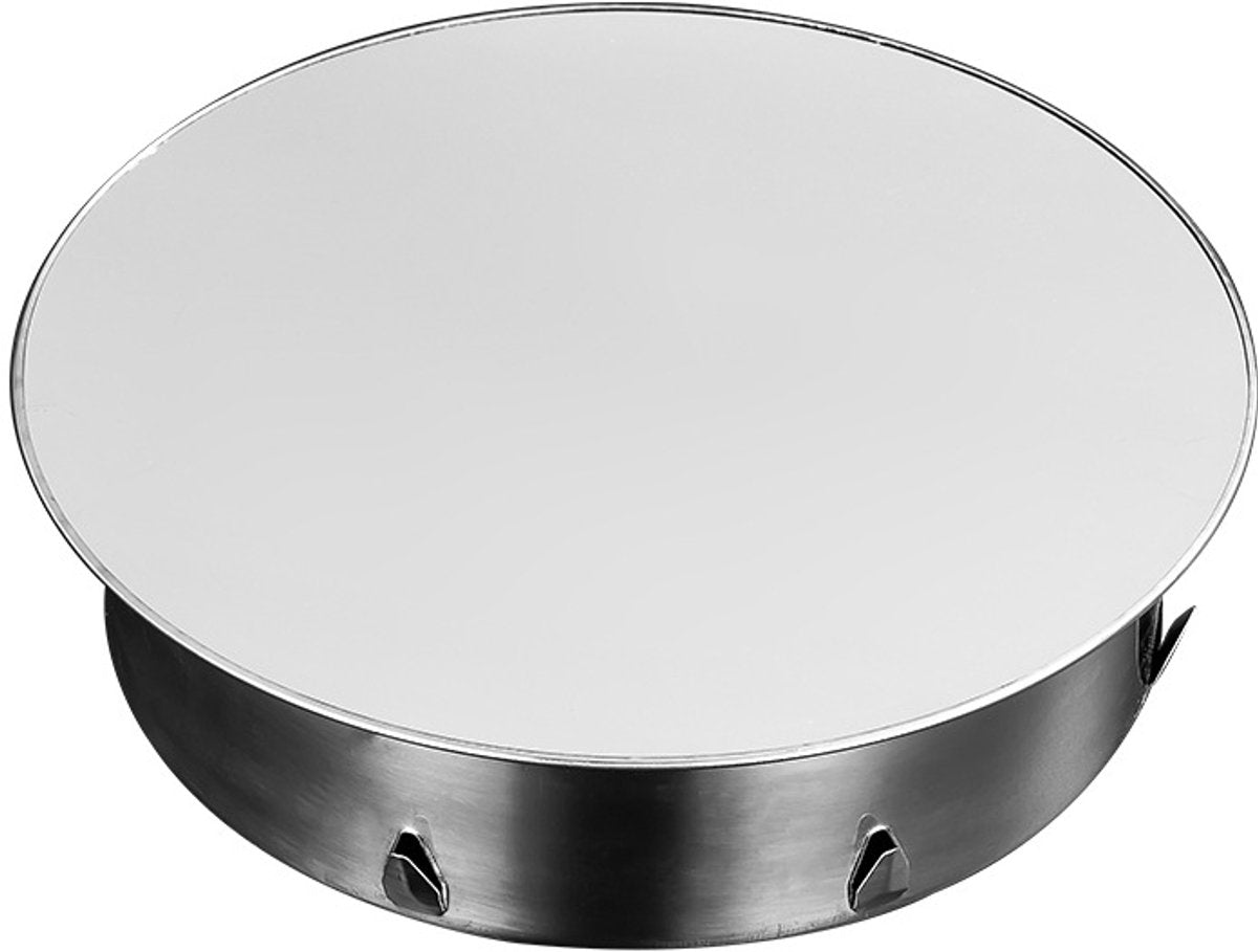 Chimney hood - Stainless steel - Pipe hood - Ø 148 mm - Base diameter: 122 mm - Depth 45 mm - Prevents foreign objects from entering - Prevents odor formation