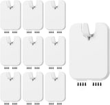 Picture Frame Hangers - 10 Pieces - Hanging Hook - ABS - Self-Adhesive Hooks - Wall Hooks - Towel Hook - Home Accessories - No Drilling Required - Suitable for Home, Office and Photo Frame Decoration - 6.6*5.1*1.2cm - White