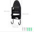 Ironing board holder - Hanging system for your ironing board AND iron - simple ironing board holder - black - plastic - Ironing board holder - Wall-mounted ironing board holder