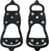 1 pair - Anti-slip spikes for under shoes - Size 41-46 - anti-slip gripper spikes claw - Snow shoes - black - Silicone