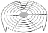 Oven Rack - Steam Rack - Stainless Steel - Microwave Rack - Round - Grill Cooling Rack - Multifunctional Cooking Steam Stand - Microwave Rack Round - Oven Rack - Universal - Suitable for cooking, baking and roasting - 16cm - Silver