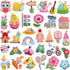 32 Pieces Iron-On Patches - Iron-On Embroidered Patches - Embellishment For Clothing - Clothes Patches - DIY Accessories - Cute Sewing Appliques - Sew On Embroidered Applique Sewing Patches - For Jackets, Hats, Backpacks, Jeans-A