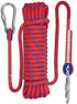 Rope - 10 Meters - 10mm Thickness - Includes Carabiner - Sturdy Climbing Rope for Magnet Fishing - Red - Escape Fire Rescue Rope - Climbing Rope