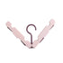 Folding Clothes Rack - Hanging Clothes Rack - Portable Folding Hanger with Hook - Ideal for Travel, Campers, Travelers and Small Spaces - Two-Piece Pack - Pink