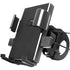 Phone Stand - Bike Phone Holder - Anti-slip Design - Lock in One Second - 360° Rotation - Suitable for Bicycle and Motorcycle Handlebars from 15mm to 28mm, Compatible with Smartphones from 4.7 to 7.1 Inches - Black