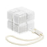 Medicine box - 7-day medicine box - Weekly pill box - Portable pill box for travel - Easy to open - 8 compartments - For storing vitamins and medicines - White