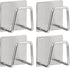 Storage Rack - Sponge Rack - Self-Adhesive - Waterproof - Stainless Steel Sponge Rack for the Sink - Sink Organizer - Dishcloth Holder - Suitable for Smooth Tiles, Painted Walls and Mirrors - Pack of 4 - Silver