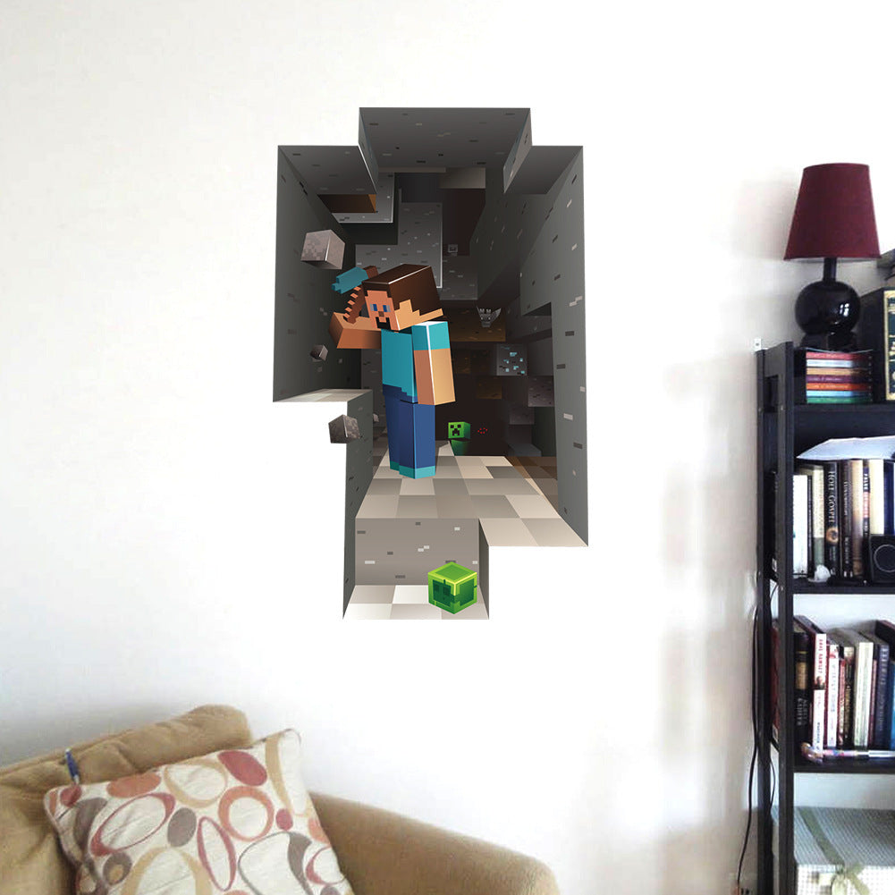 Minecraft Giant Scale Wall Sticker Cartoon Stickers 2-Pack for DECOR