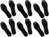 Activated Carbon Shoe Insoles for Odor Neutralization and Moisture Absorption, 6 Pairs