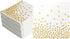Napkins 100-pack, white and gold napkins Gold napkins Napkins