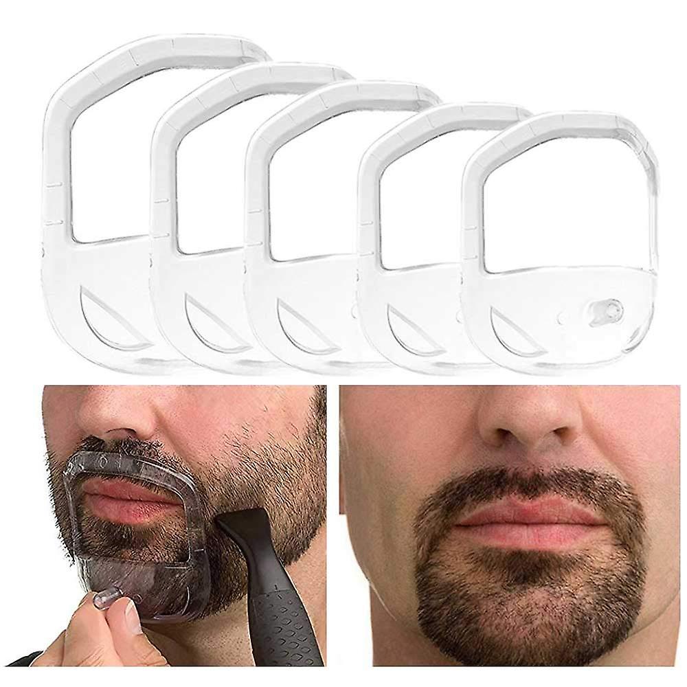 Goatee Shaving Template Beard Guide Shaper For Men White 5 Sizes