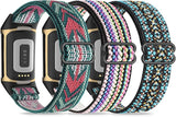 3 Elastic Wristbands, Compatible with Fitbit Charge 5/Fitbit Charge 6 Bracelet for Men and Women, Breathable and Adjustable A