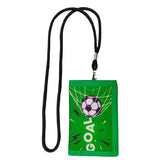 Football Pattern Chest Bag for Boys Mini Wallet Coin Purse