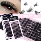 DIY Eyelash Extension Individual Cluster False Eyelashes