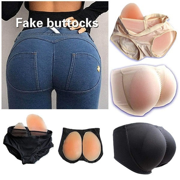 Silicone Buttock Enhancer Hip Lift Panty Black Size M