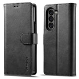 Compatible with Samsung Galaxy Z Fold6 5G Phone Case Cover with Kickstand - Black