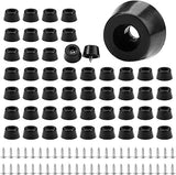 Rubber Feet for Cutting Boards Compatible with Multiple Brands 50 Pieces with Stainless Steel Screws Anti-Slip Buffer
