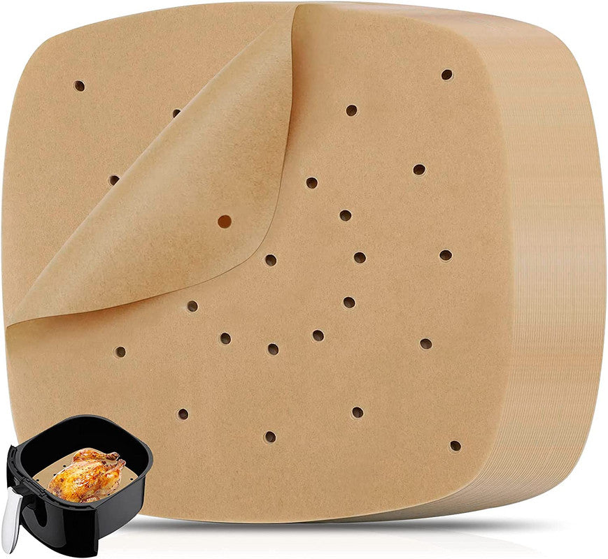 Air Fryer Baking Paper 100-Pack, White, 20 cm Sheets