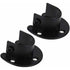 Wall Mounted Clothes Rod Holder for 1.26 Inch Diameter, Shower Curtain Rod Bracket, 2-Pack