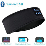 Wireless Headband Headphones Compatible with All Devices for Running Sleeping Music Black