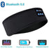 Wireless Headband Headphones Compatible with All Devices for Running Sleeping Music Black