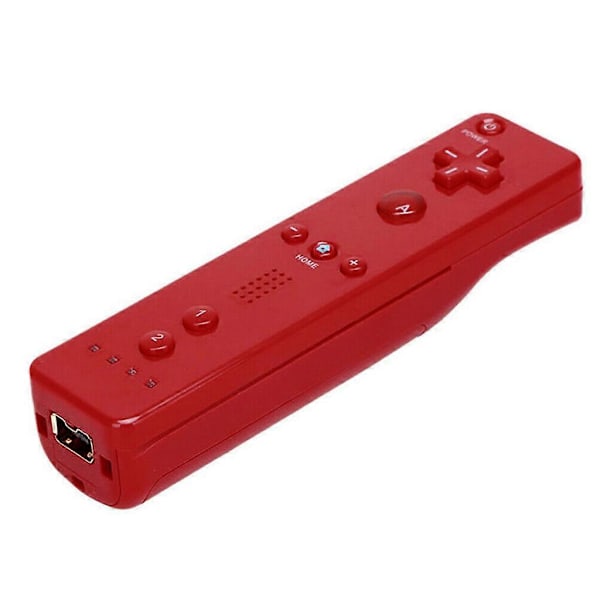 Wii Remote Control Red with Built-in Motion Plus Compatible with Nintendo Wii and Wii U