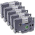 Brother TZE-231 Compatible 5-Pack Laminated P-Touch Label Printer Tape for PT-D Model