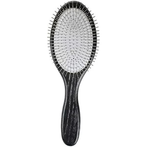 Metal Spike Paddle Brush for Women Men Children Hair Detangling Massage Anti-Static All Hair Types