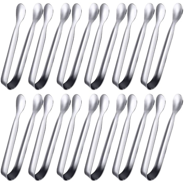 Small Stainless Steel Serving Tongs 12 Pack - Mini Sugar Tongs, Ice Tongs Compatible with Various Brands