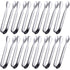 Small Stainless Steel Serving Tongs 12 Pack - Mini Sugar Tongs, Ice Tongs Compatible with Various Brands