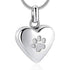 Pet Memorial Jewelry Heart Shaped Cremation Necklace for Ashes