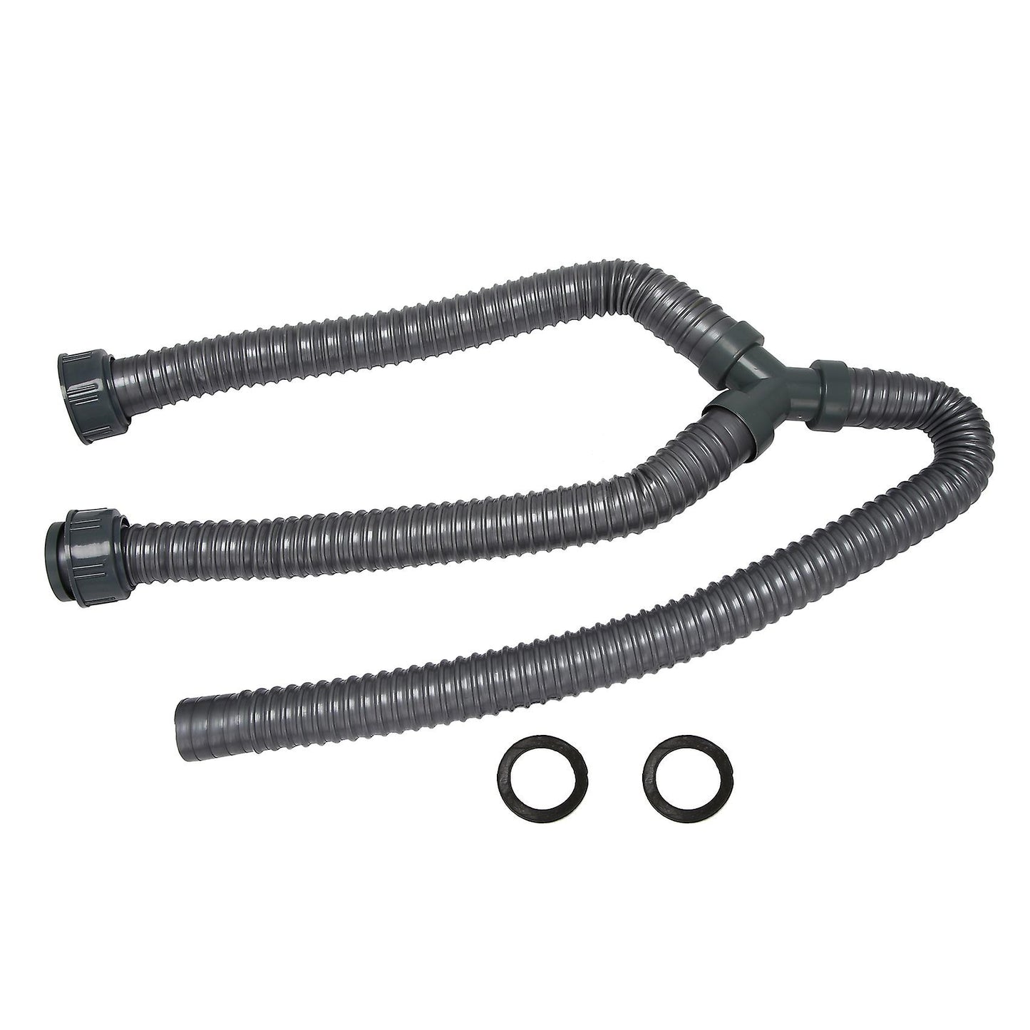 Washing Machine PVC Y-Shaped Drain Hose 1m Pipe Connector