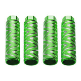 Aluminum Alloy Bicycle Cleats BMX Pedals, Fits 3/8 Inch Axles, 4pcs Rear Pedals