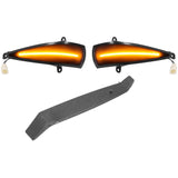 2x Dynamic LED Turn Signal Lights Yellow Mirror Mounted For Civic 8th (2005-2011) by DEBUNS