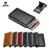 RFID NFC Card Holder Dark Brown with Protection