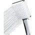 DEBUNS High Pressure Shower Head, Large Square with One-Hand Control, 6 Shower Modes, Chrome