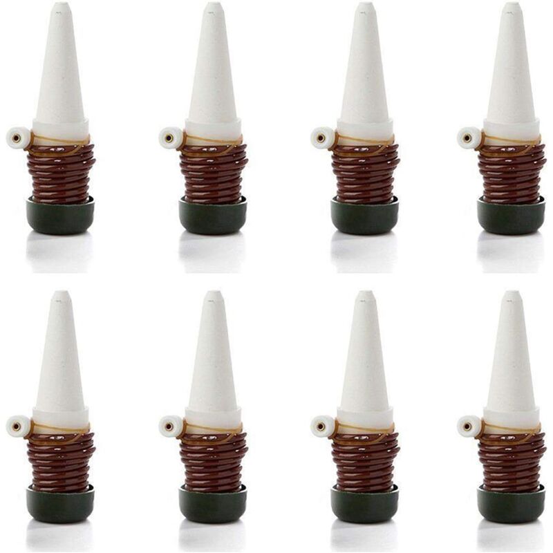 Automatic Drip Irrigation System with Self-Ceramic Probes, Indoor Plant Spikes for Watering Bonsai, Plants, Flowers, 8-Pack