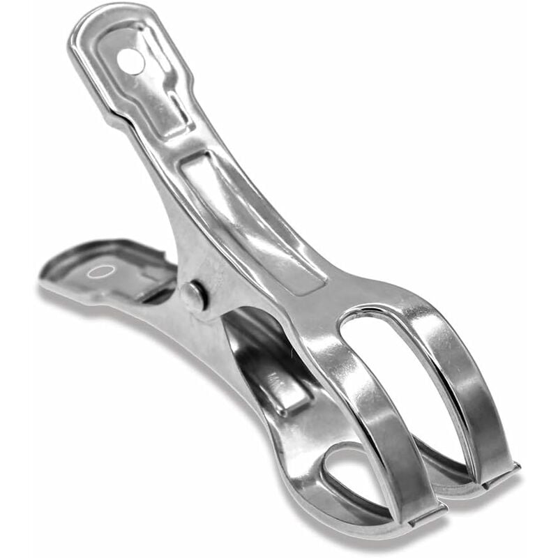Heavy Duty Stainless Steel Clothes Pegs, Large, 10-Pack, for Sunbeds and Pool Covers