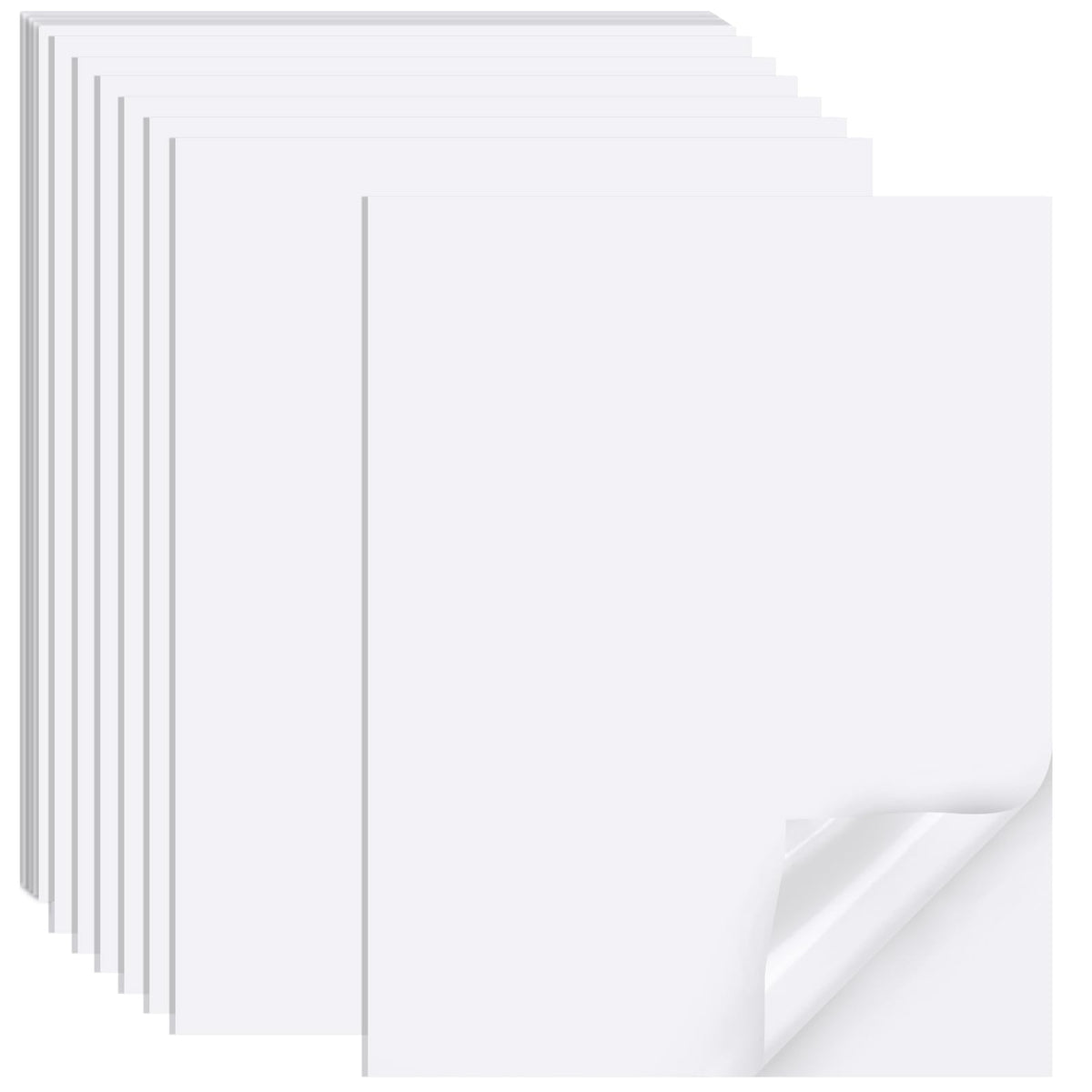 Printable Sticker Paper for Inkjet Printers, 50 Sheets A4 Matte Sticker Paper for Printers, Full Sheet Labels, Sticker Paper