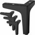 Set of 4 Furniture Legs Loads Up to 600 kg, 17 cm Modern Metal Triangular Table Legs, Hairpin Furniture Legs for Cabinets, Sofas, Black ( cm) cm 10