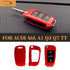 Black ABS Carbon Fiber Car Key Cover Case for Audi A6l A1 Q3 Q7 TT R8 A3 S3 S3 ABS Black