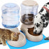 Automatic Pet Food and Water Dispenser 3.8L for Cats and Dogs, 2-Pack
