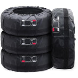 4 pcs Car Tire Covers 19-23\" Waterproof Dustproof Car Wheel Protector (Diameter 80cm)