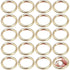 30pcs 33mm Round Gold Snap Spring Ring Carabiner Keychain Hooks Zinc Alloy for Crafts Bag Accessories