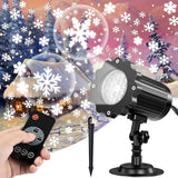 Snowflake Projection Lamp with Remote Control IP65 Waterproof Outdoor Christmas Light for Indoor Party Garden Wedding Bar Decor