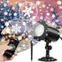 Snowflake Projection Lamp with Remote Control IP65 Waterproof Outdoor Christmas Light for Indoor Party Garden Wedding Bar Decor